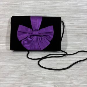 CARLA MARCHI VINTAGE Women's Purple and Black Bag